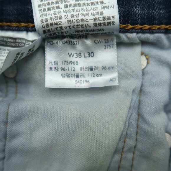 Levi's 541 Jeans Mens Size 38x30 (37x28 Actual) Blue Athletic Slightly Tapered - Picture 6 of 16